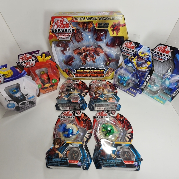 New! Bakugan Battle Brawlers Geogan Evolutions Battle PlanetLot of Nine (9)